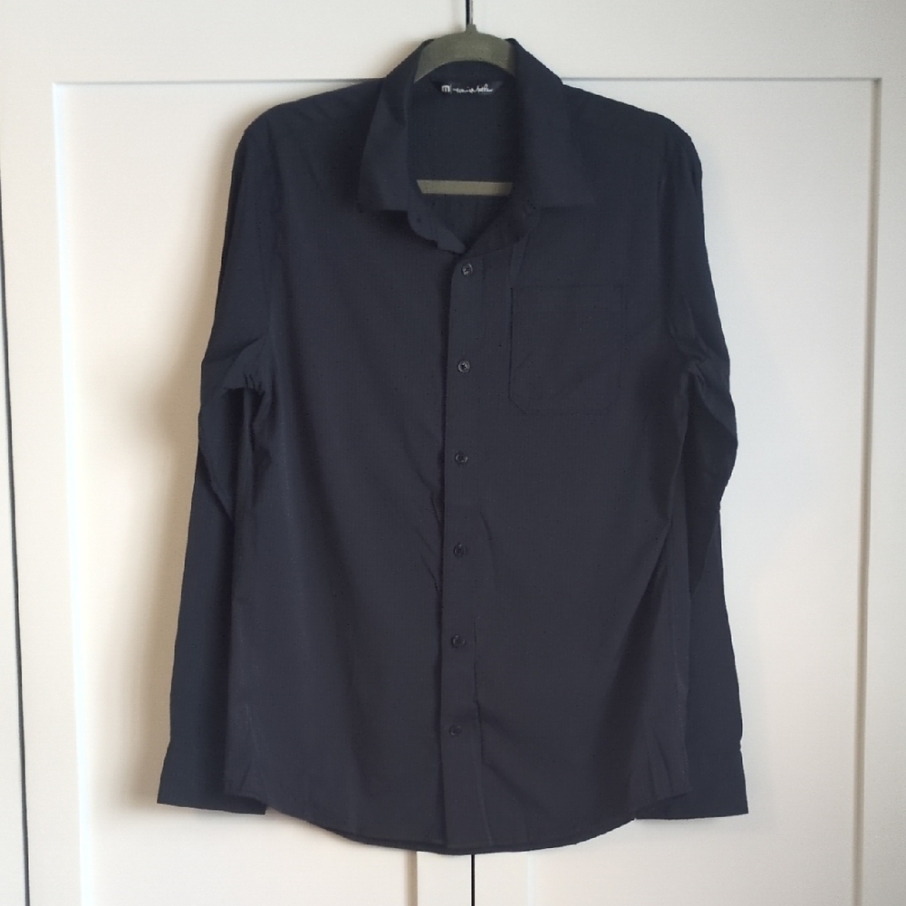 Travis Mathew Men's Size M Black Button-Up Shirt